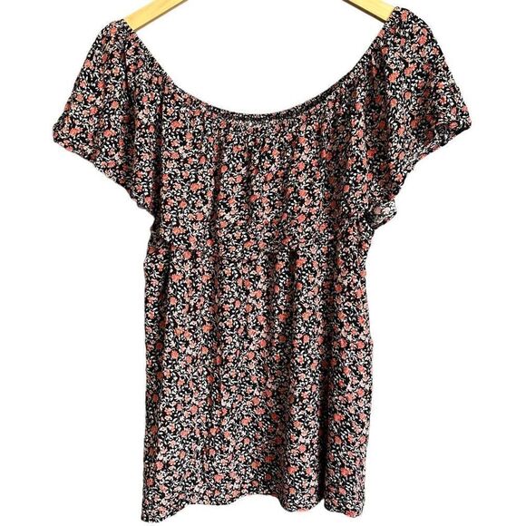 Torrid Floral Ruffle Off Shoulder Blouse - Picture 6 of 10